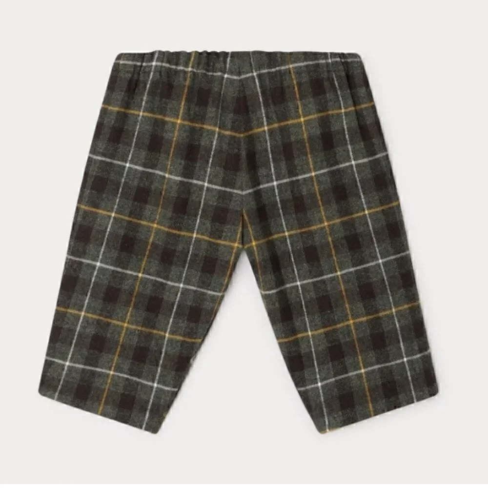 Bonpoint Dandy Green Plaid Pants, New NWT, Checkered, 18 mo